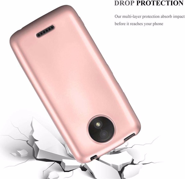 Produktbild Cadorabo TPU Matt Metallic Cover (Motorola Moto C Plus)