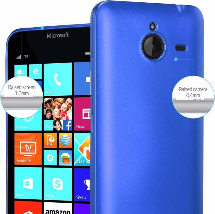 Actual product image Cadorabo TPU Matt Metallic Cover (Microsoft Lumia 640 XL)