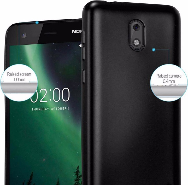 Produktbild Cadorabo TPU Matt Metallic Cover (Nokia 2)