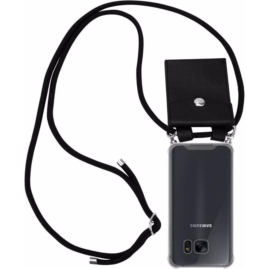 Thumbnail - Cadorabo TPU Handy Kette SILBER Cover, Handykette, Schwarz