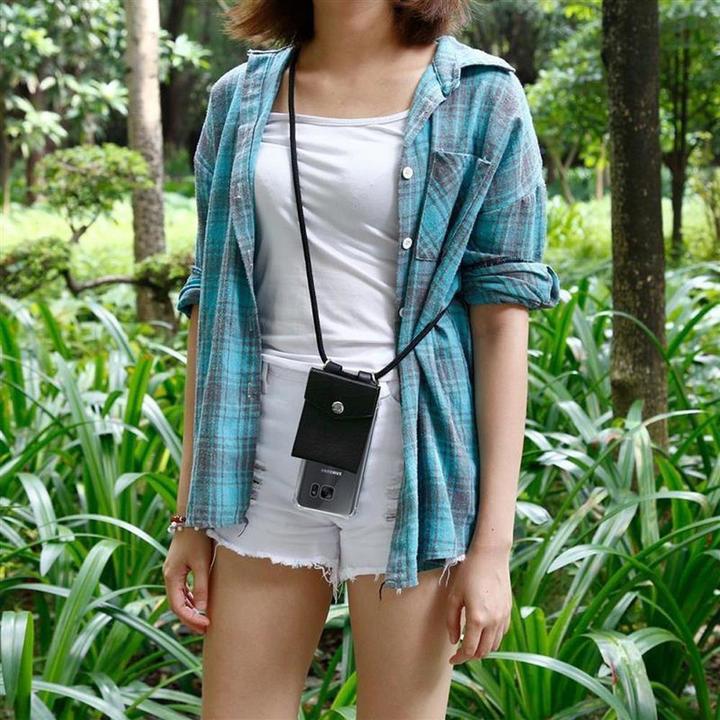 Actual product image Cadorabo TPU Mobile Phone Chain SILVER Cover