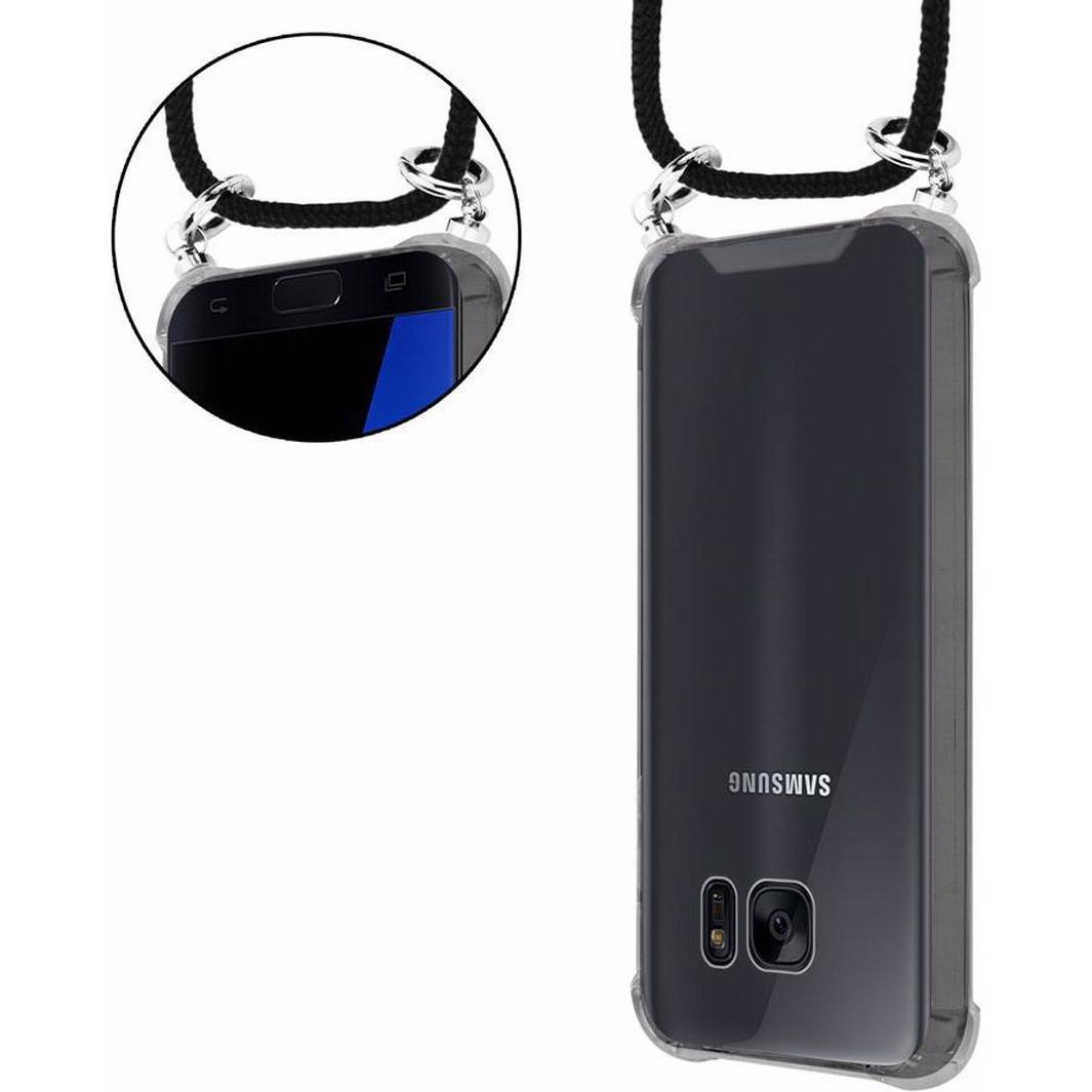 Thumbnail - Cadorabo TPU Handy Kette SILBER Cover, Handykette, Schwarz