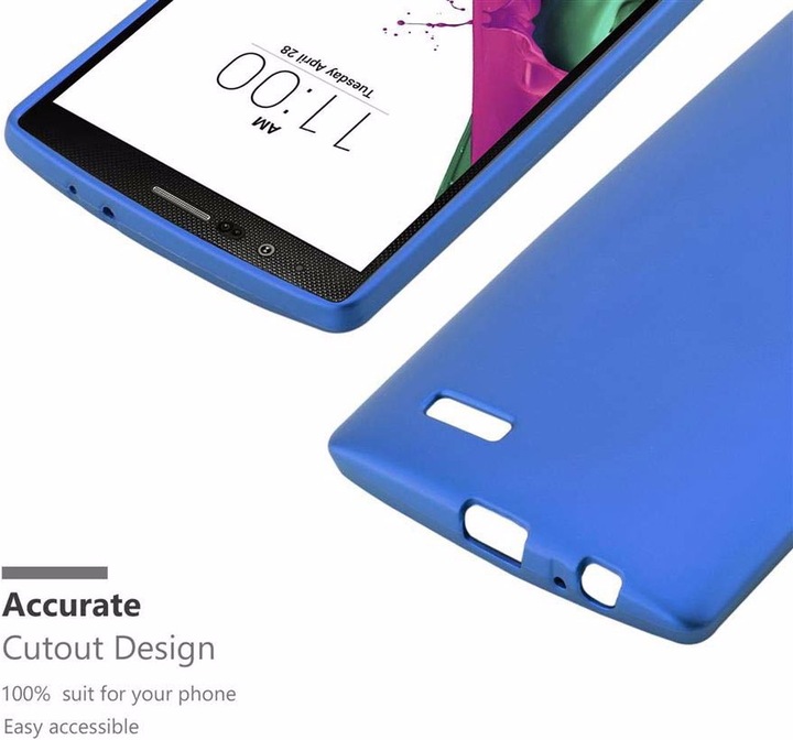 Actual product image Cadorabo TPU Matt Metallic Cover (LG G4, Motorola Moto G4 Plus)