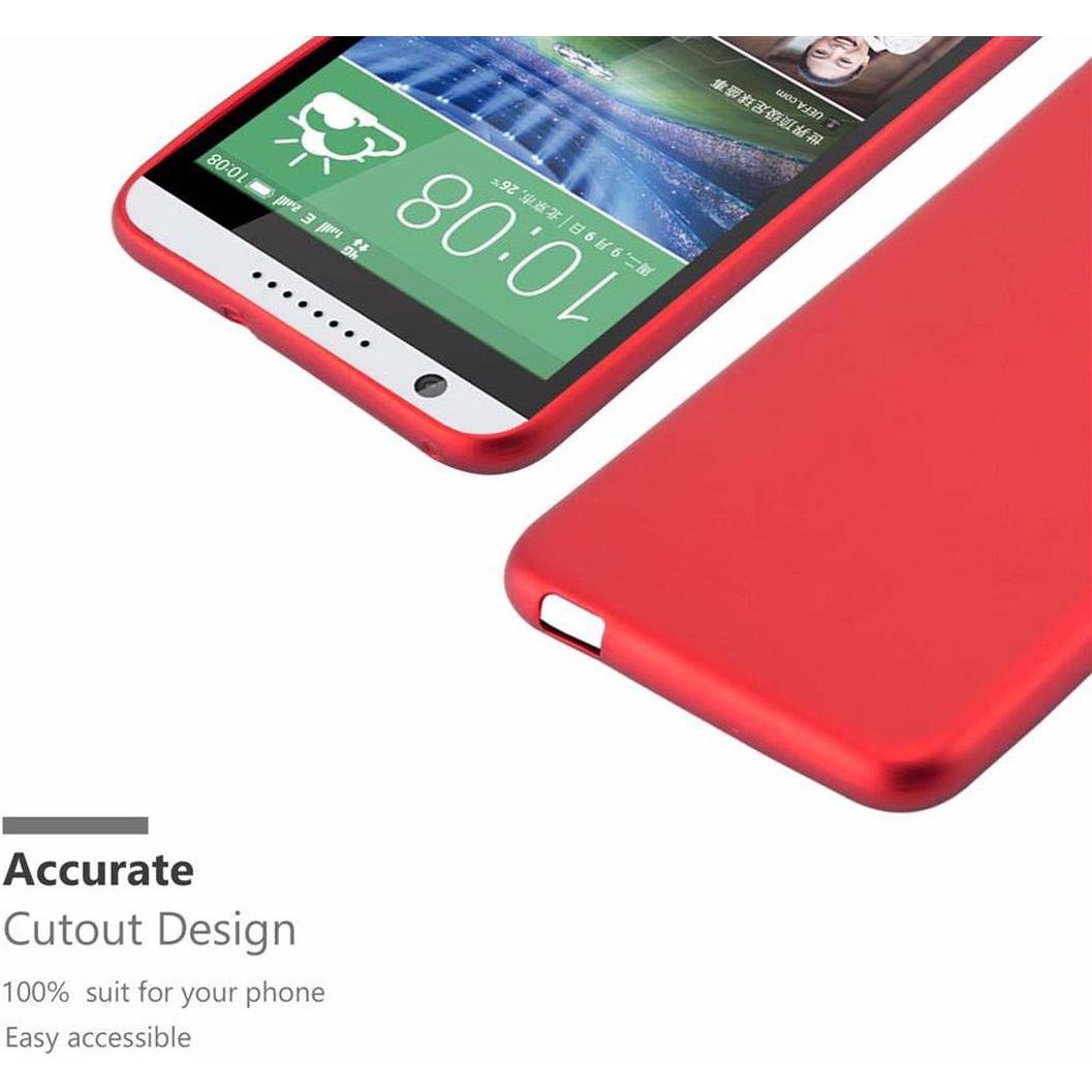 Thumbnail - Cadorabo TPU Matt Metallic Cover (HTC Desire 820), Smartphone Hülle, Rot