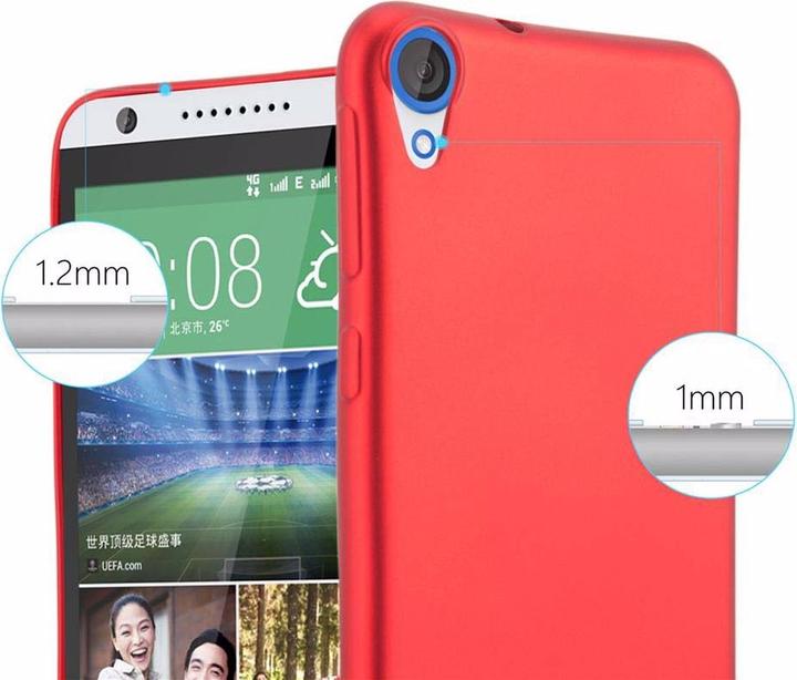 Productafbeelding Cadorabo TPU matte metalen hoes (HTC Desire 820)