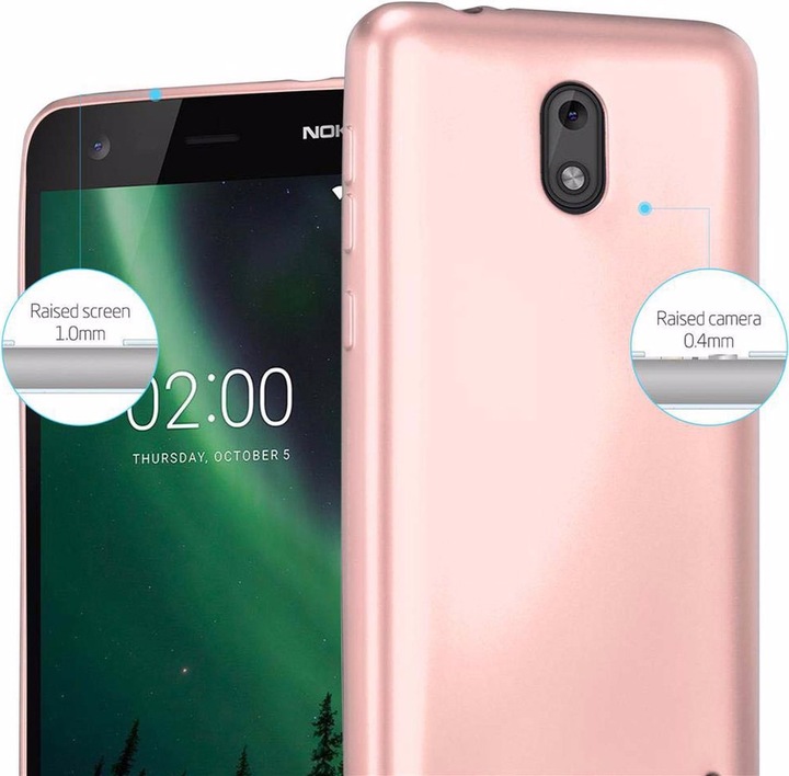 Produktbild Cadorabo TPU Matt Metallic Cover (Nokia 2)