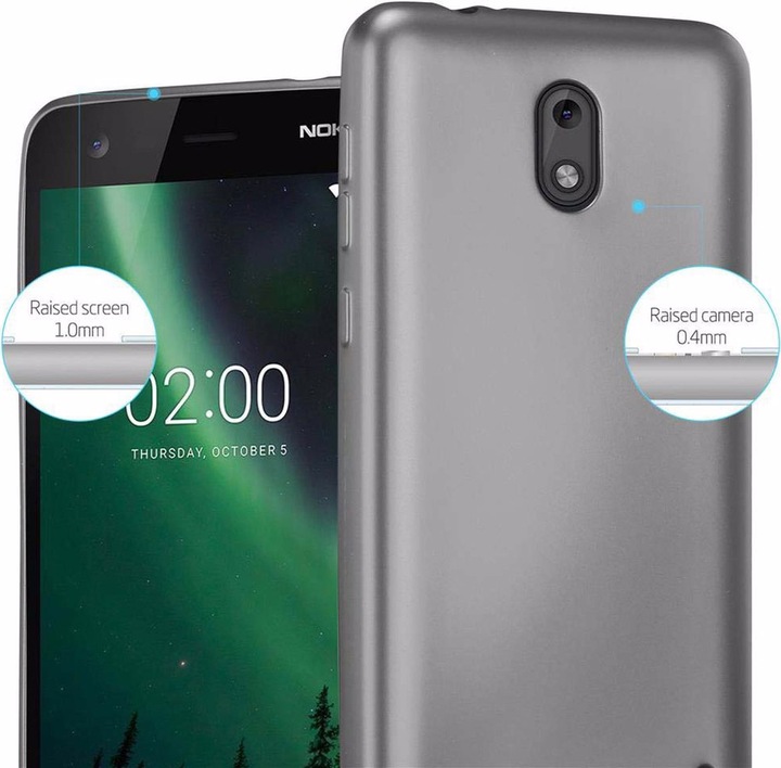 Produktbild Cadorabo TPU Matt Metallic Cover (Nokia 2)