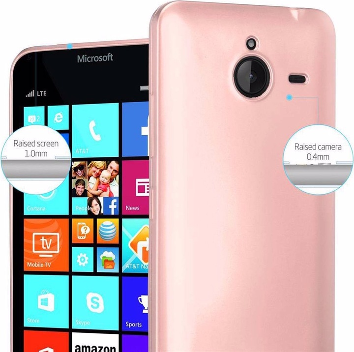 Produktbild Cadorabo TPU Matt Metallic Cover (Microsoft Lumia 640 XL)