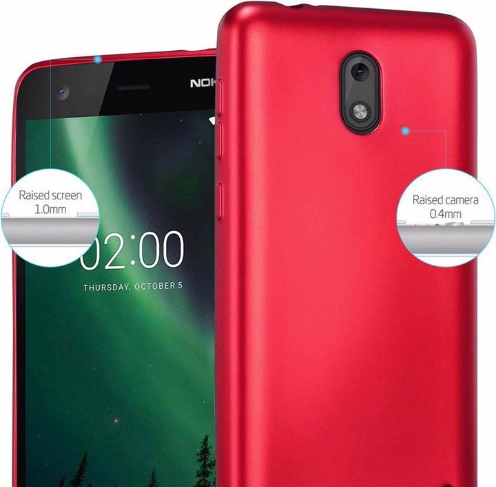 Produktbild Cadorabo TPU Matt Metallic Cover (Nokia 2)