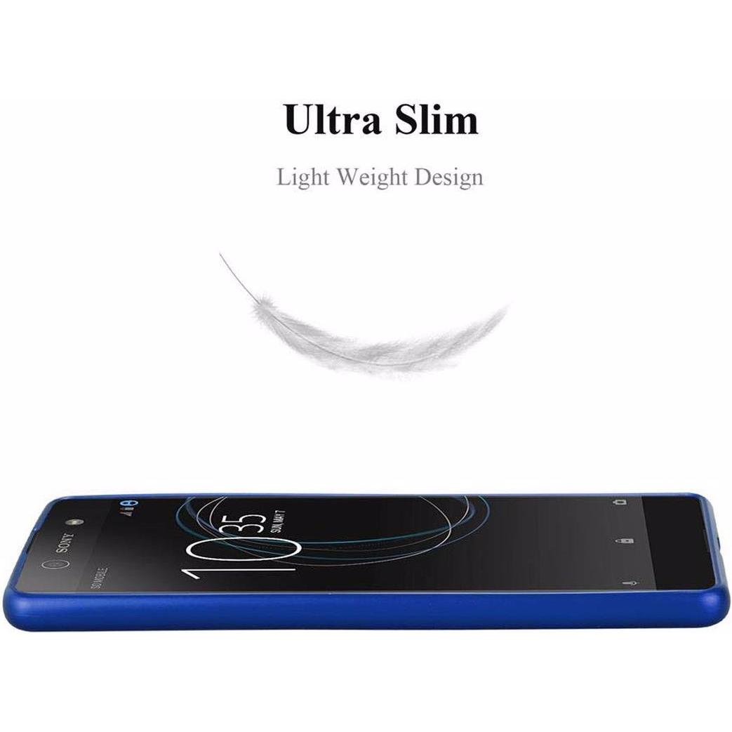 Thumbnail - Cadorabo TPU Matt Metallic Cover (Sony Xperia XA), Smartphone Hülle, Blau