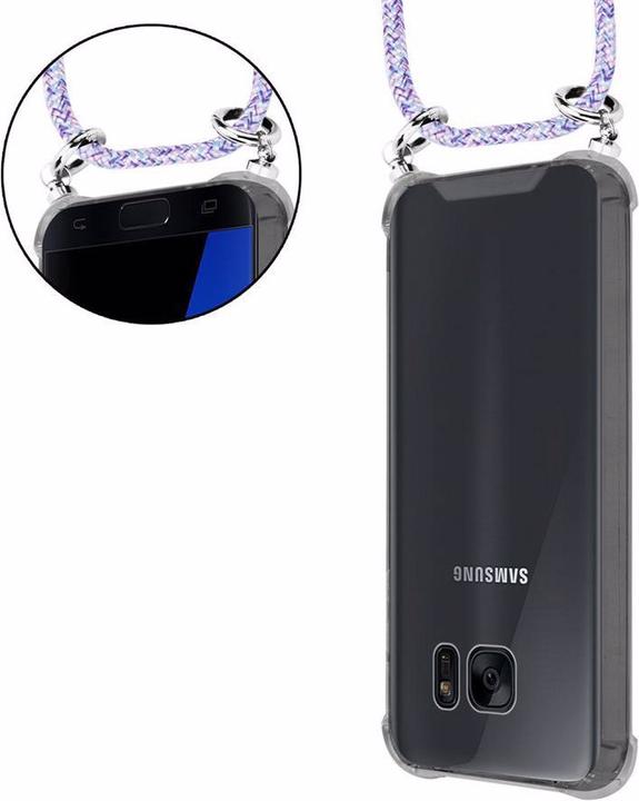 Actual product image Cadorabo TPU Mobile Phone Chain SILVER Cover