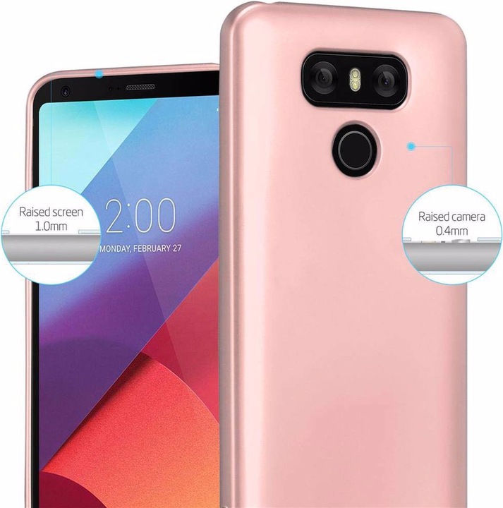 Produktbild Cadorabo TPU Matt Metallic Cover (LG G6)