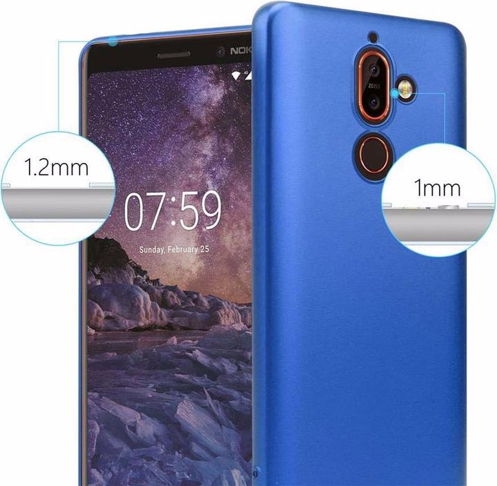 Actual product image Cadorabo TPU Matt Metallic Cover (Nokia 7 Plus)
