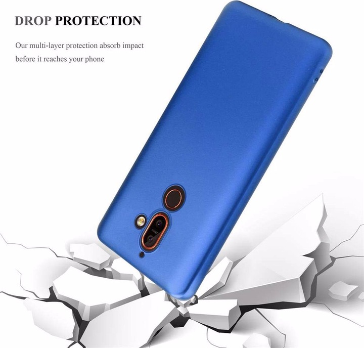 Actual product image Cadorabo TPU Matt Metallic Cover (Nokia 7 Plus)