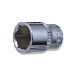 Jonnesway, Steckschlüssel + Stecknuss, Hexagonal Cap 1/4 & quot Kurz 12 mm