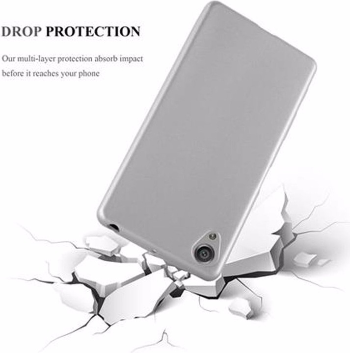 Actual product image Cadorabo TPU Matt Metallic Cover (Sony Xperia X)
