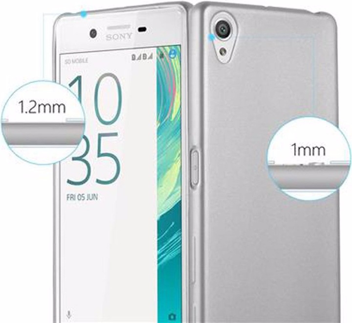 Actual product image Cadorabo TPU Matt Metallic Cover (Sony Xperia X)