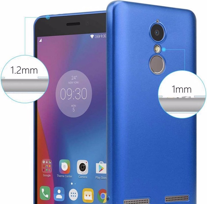 Actual product image Cadorabo TPU Matt Metallic Cover (Lenovo K6 Power, lg K6)