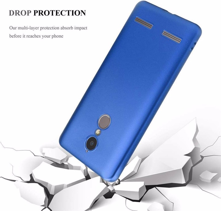 Actual product image Cadorabo TPU Matt Metallic Cover (Lenovo K6 Power, lg K6)