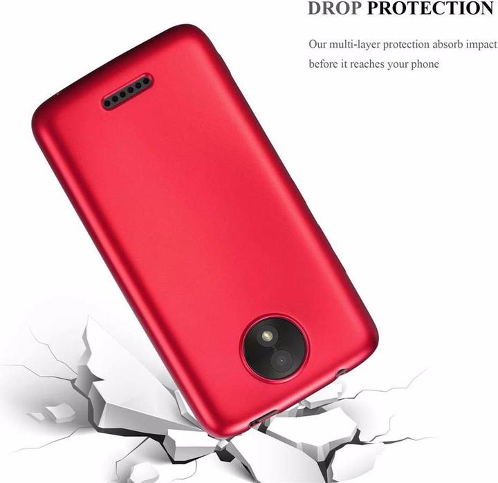 Actual product image Cadorabo TPU Matt Metallic Cover (Motorola Moto C)