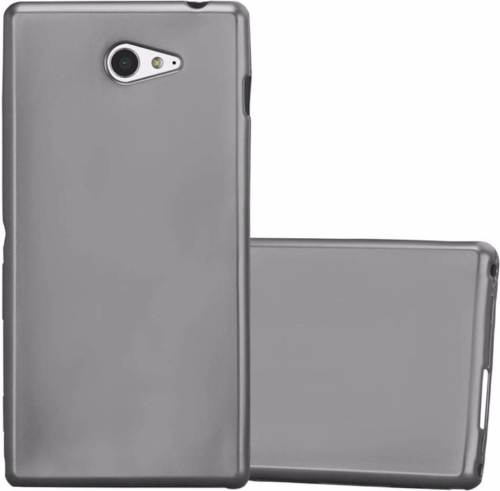 Actual product image Cadorabo TPU Matt Metallic Cover (Sony Xperia M2, Sony Xperia M2 Aqua)