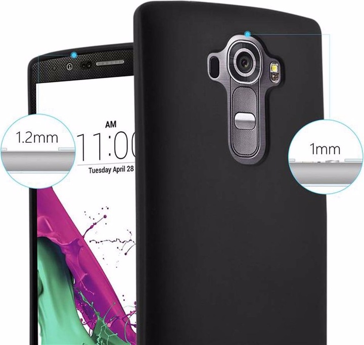 Produktbild Cadorabo TPU Matt Metallic Cover (LG G4, Motorola Moto G4 Plus)
