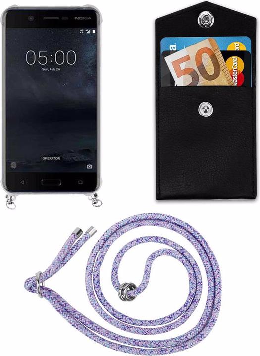 Produktbild Cadorabo TPU Handy Kette SILBER Cover