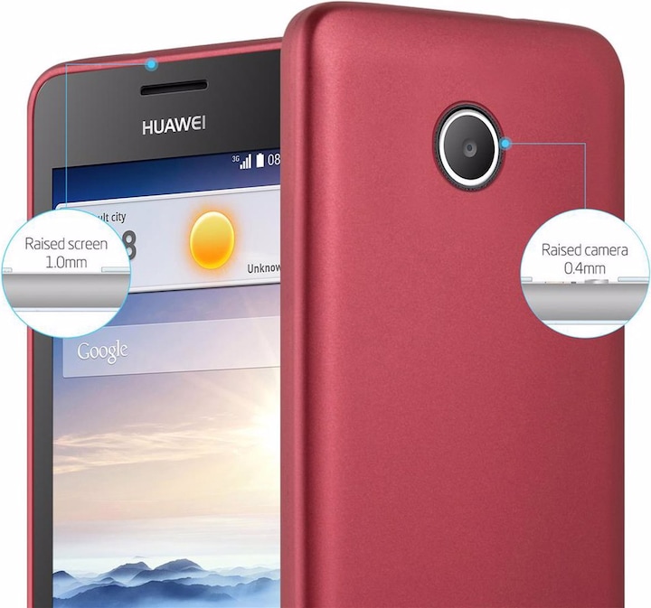 Produktbild Cadorabo TPU Matt Metallic Cover (Huawei Ascend Y330)