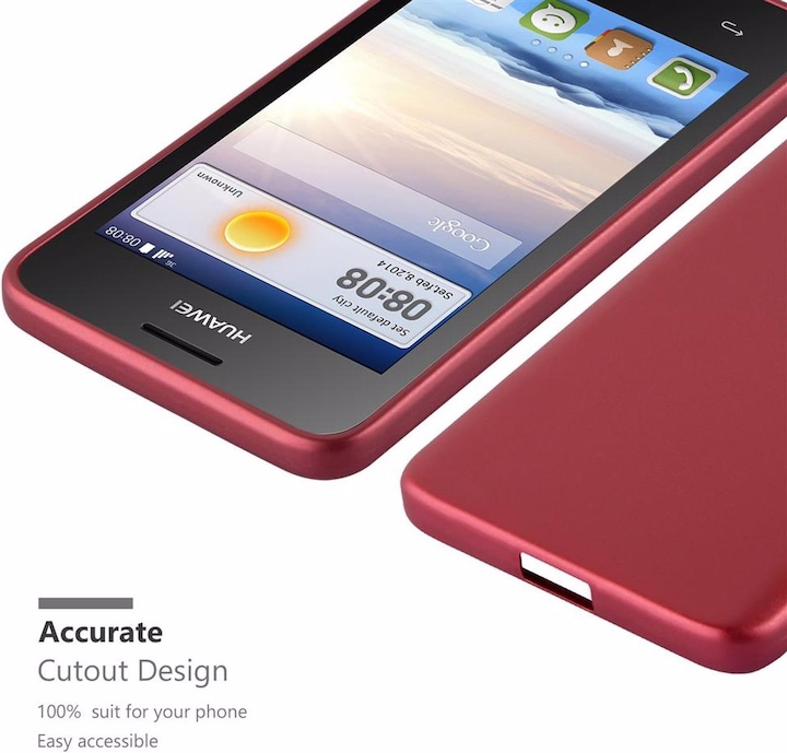 Produktbild Cadorabo TPU Matt Metallic Cover (Huawei Ascend Y330)
