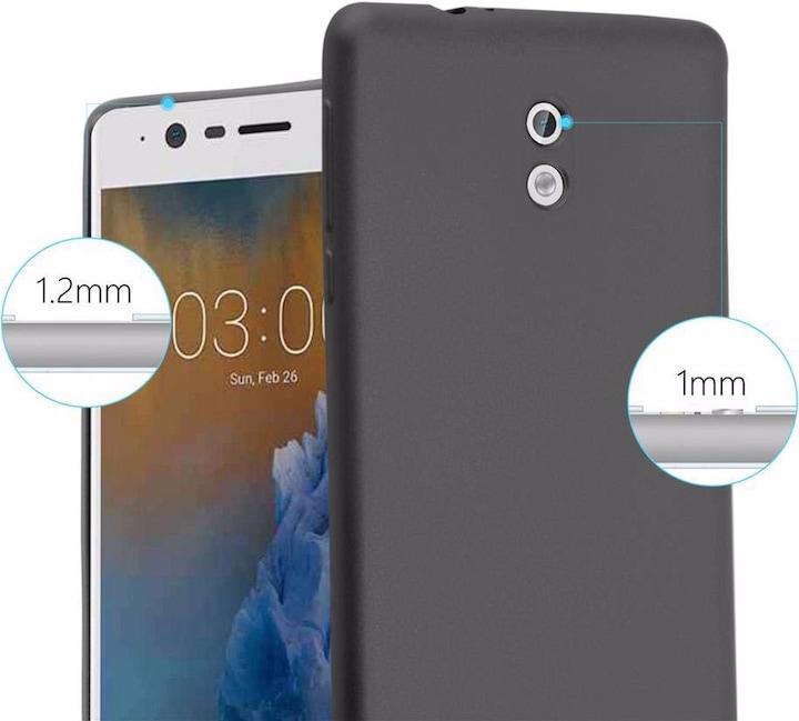 Immagine prodotto Cadorabo Copertura metallica opaca in TPU (Samsung Galaxy J3 2017 (versione USA))