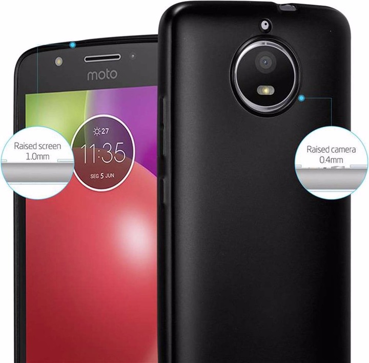 Produktbild Cadorabo TPU Matt Metallic Cover (Motorola Moto E4)