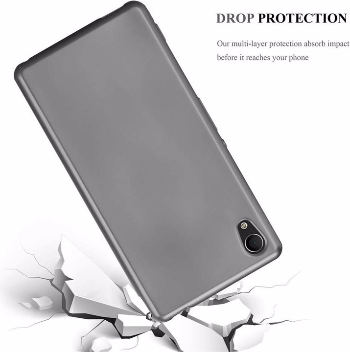 Produktbild Cadorabo TPU Matt Metallic Cover (Sony Xperia M4 Aqua)