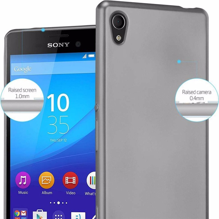 Produktbild Cadorabo TPU Matt Metallic Cover (Sony Xperia M4 Aqua)