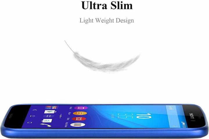 Actual product image Cadorabo TPU Matt Metallic Cover (Sony Xperia M4 Aqua)