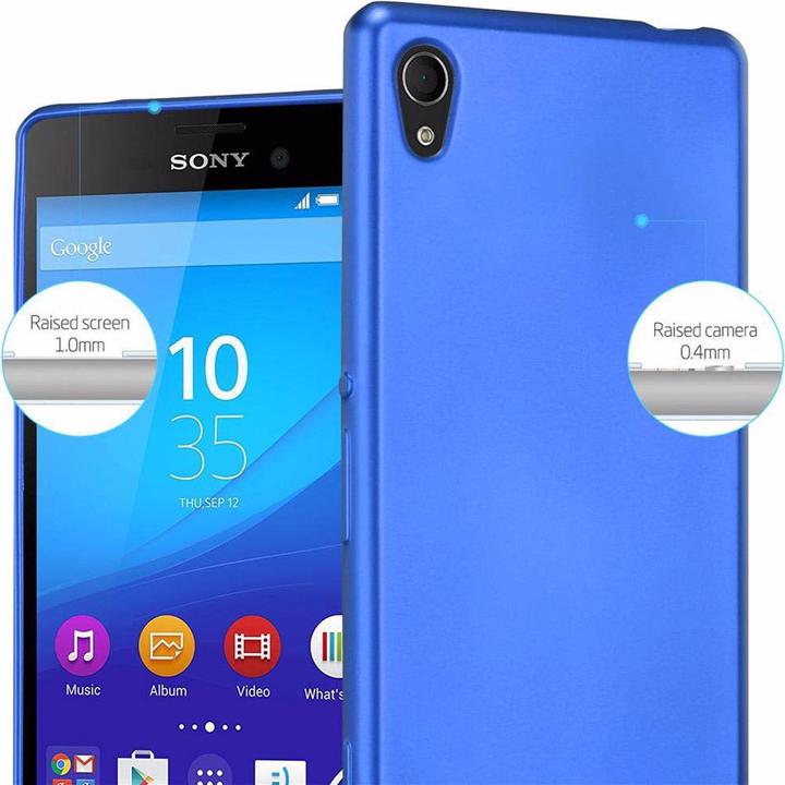Actual product image Cadorabo TPU Matt Metallic Cover (Sony Xperia M4 Aqua)