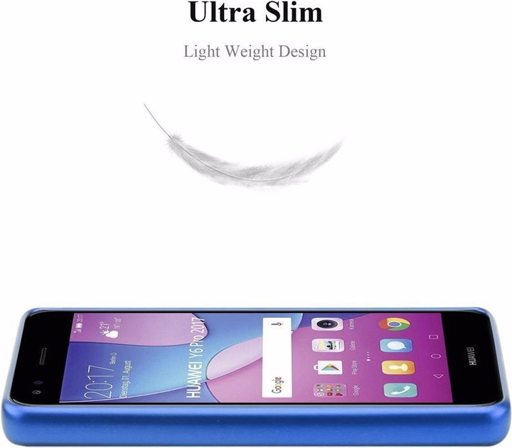 Actual product image Cadorabo TPU Matt Metallic Cover (Huawei Y6 Pro (2017))