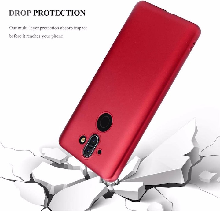 Image du produit Cadorabo Couverture métallique mate TPU (Nokia 8 Sirocco)