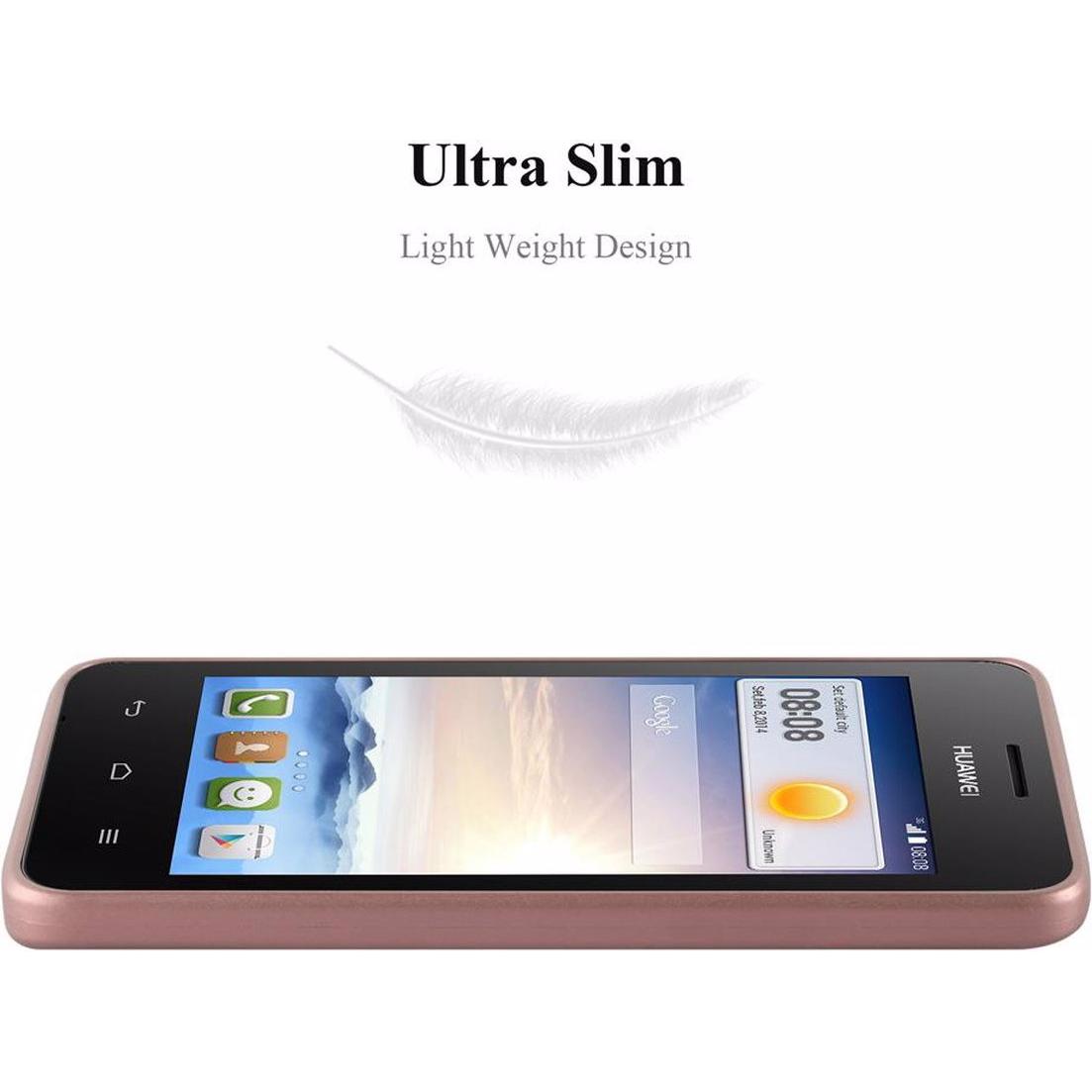 Thumbnail - Cadorabo TPU Matt Metallic Cover (Huawei Ascend Y330), Smartphone Hülle, Rosa