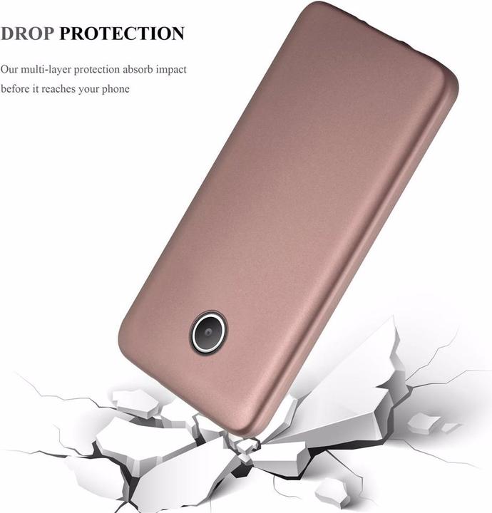 Actual product image Cadorabo TPU Matt Metallic Cover (Huawei Ascend Y330, Huawei Ascend Y360)