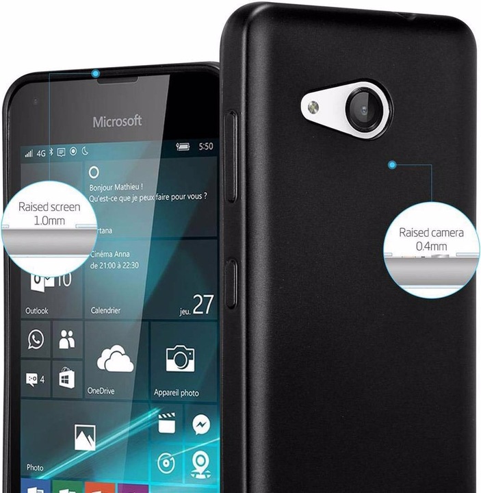 Produktbild Cadorabo TPU Matt Metallic Cover (Microsoft Lumia 550)