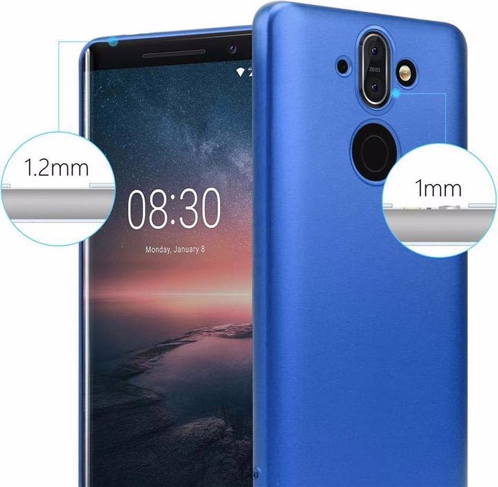 Actual product image Cadorabo TPU Matt Metallic Cover (Nokia 8 Sirocco)