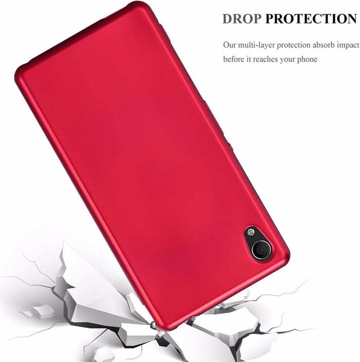 Produktbild Cadorabo TPU Matt Metallic Cover (Sony Xperia M4 Aqua)