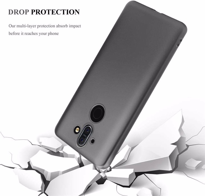 Produktbild Cadorabo TPU Matt Metallic Cover (Nokia 8 Sirocco)