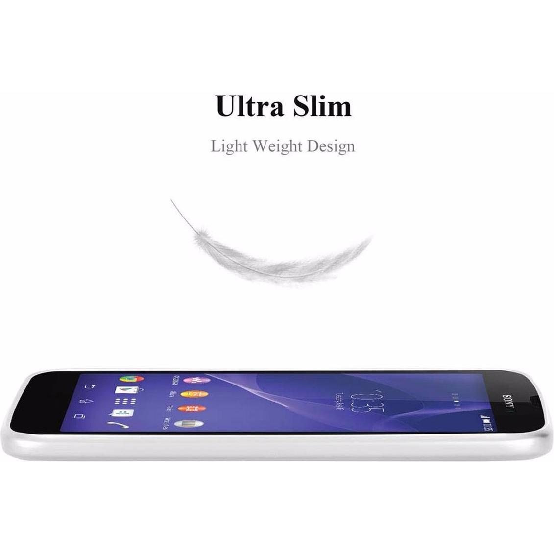 Thumbnail - Cadorabo TPU Matt Metallic Cover (Sony Xperia T3), Smartphone Hülle, Silber