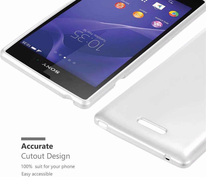 Produktbild Cadorabo TPU Matt Metallic Cover (Sony Xperia T3)