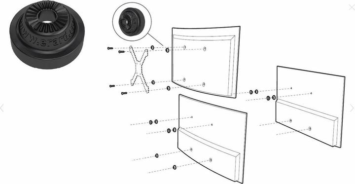 Produktbild Erard KIT CURVE, Einbausatz für gekrümmte Bildschirme