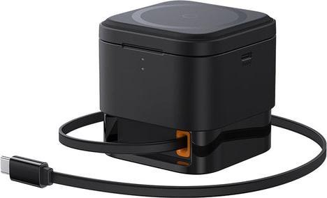 Productafbeelding Baseus - Charging Station (P10264100123-00) - Cube Shape, MagSafe, Qi, Type-C, 25W - Black (25 W)
