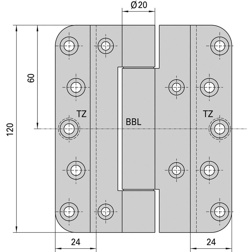 Thumbnail - Simonswerk, Türbeschlag + Scharnier, Objektbänder VN 5959 N
