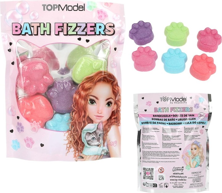 Actual product image Magni Depesche TOPModel bath bomb paw BEAUTY and ME 5.5x13.5x17.5cm (Bath bombs)