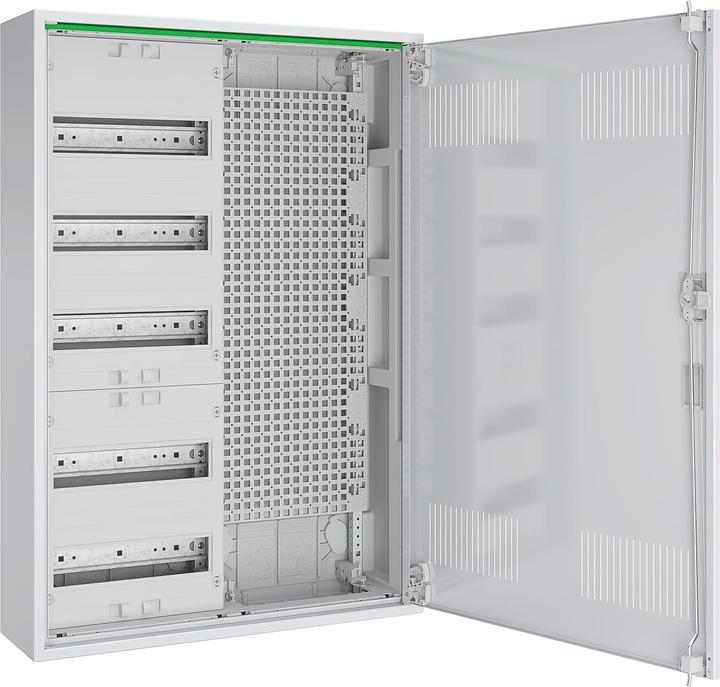 Produktbild ABN Feldverteiler AP T:160mm ABNRM205M01 m.Lüftungstür 5 Reihen REG Mediafeld